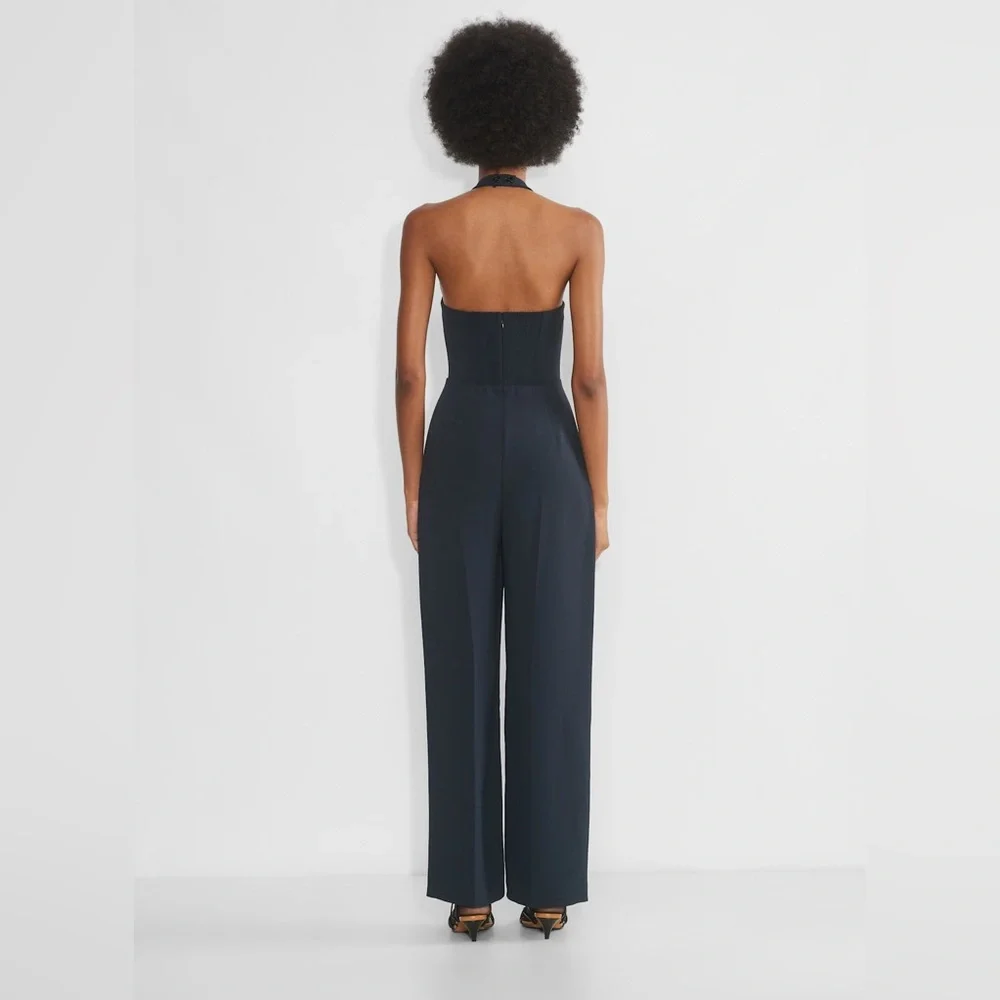 NWT - Wilfred Upscale Jumpsuit - Dark Night Navy - Size 6 - Picture 4 of 7